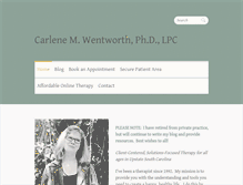 Tablet Screenshot of drcarlenewentworth.com